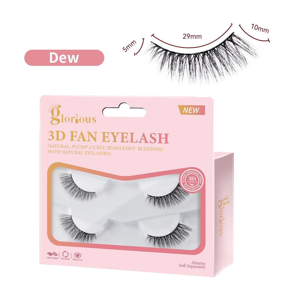 Glorious 3D Fan Eyelash – Dew13