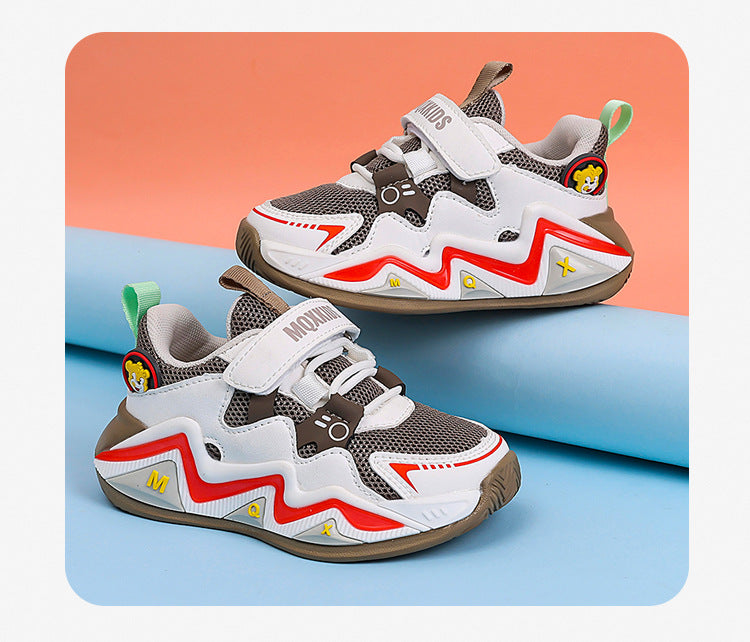 sport shoes boy brown