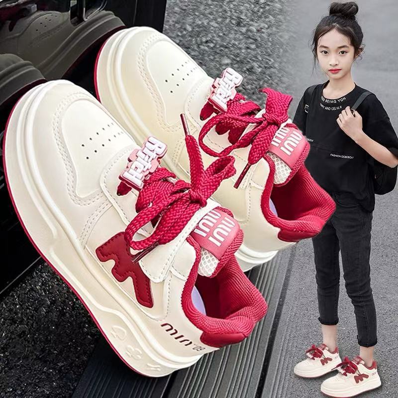 sport shoes kids red