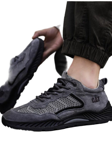 Caterpillar leather Gray