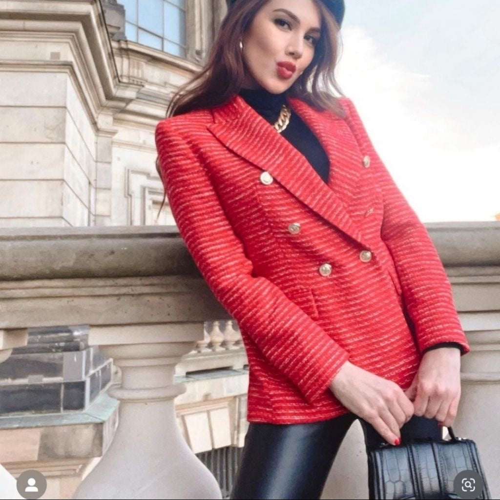 zara wool blazer
