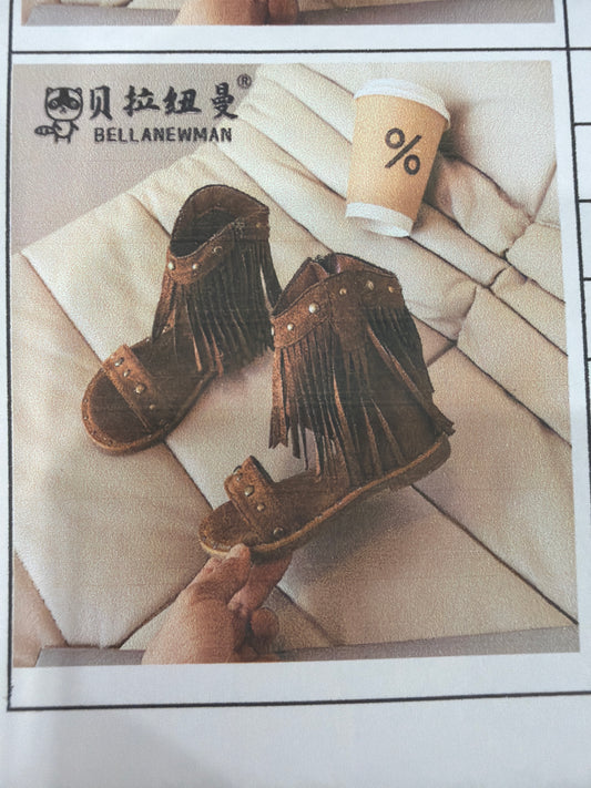 Dark brown girl shoes