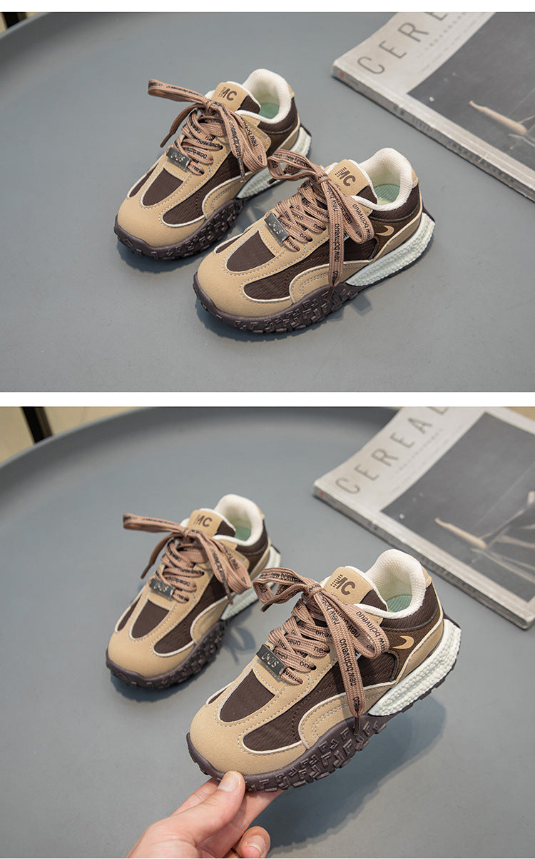 sport shoes kids brown