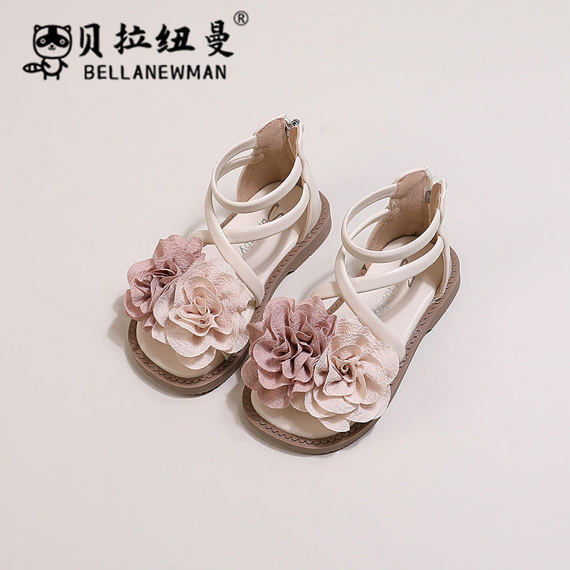 Pink girl summer shoes