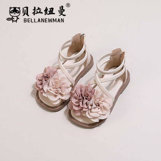 Pink girl summer shoes