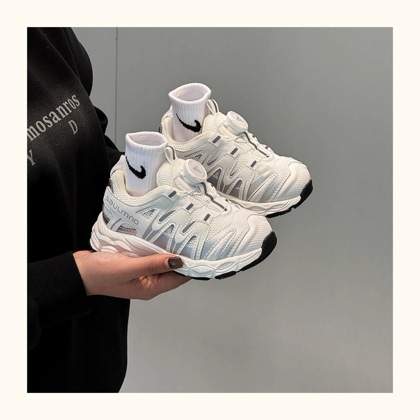 White sneakers for boy and girl